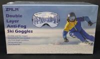 New ZMLM Double Layer Anti-Fog Ski Goggles
