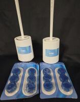 2 New Pack of Gieni Toilet Brush and Cleaner Tablets
