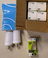 8 New Lightbulbs 2 3W Hudson flame Effect LED and 6 35W Dimmable Luminous LED MR16 Bulbs