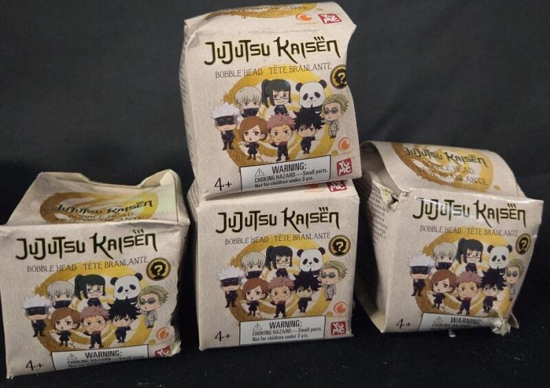 4 JujuTsu Kaisen Bobble Heads