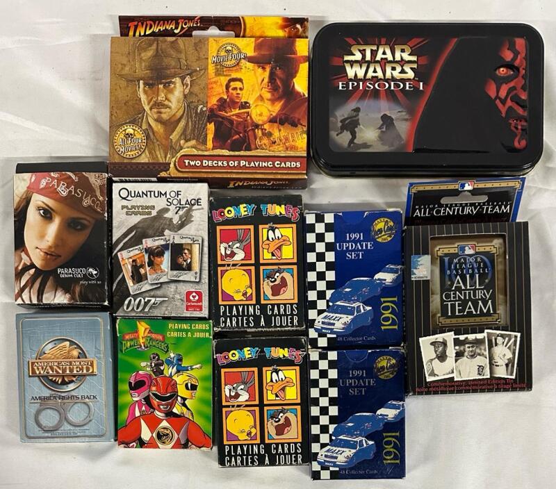 11 Decks of Branded Playing Cards - Not Counted, May Be Incomplete