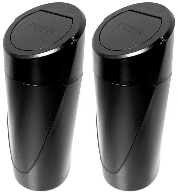 2 New Car Drink Holder Garbage Cans With Lids