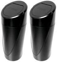 2 New Car Drink Holder Garbage Cans With Lids
