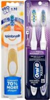 3 New Battery-Powered Toothbrushes : SpinBrush Pro Clean & 2-Pack Oral-B Pulsar Whitening Clean (Soft)