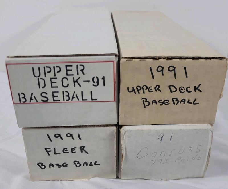 1991 MLB Baseball Trading Card Sets . 1991 Fleer , 1991 Donruss Ser.1 & Ser.2 , 1991 UD Base Set & 1991 UD Base & High Set . All Sets appear complete . 1991 UD Sets Do Not Include SP1 Michael Jordan