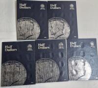 5 As New Whitman Half Dollars Coin Folder - Some Minor Wear From Transit