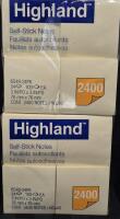 48 New Packs Highland Self-Stick Note Pads