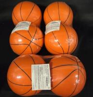 6 Mini Botabee Orange Basketballs Designed for Trampoline Basketball