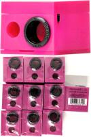 10 New Annabelle 3-in-1 Sharpeners, Cosmetic Pencil Sharpeners, Ultra-Sharp Blades, Includes Removable Adapter for Larger Pencils, Perfect for Eye and Lip Liners, Mess-Free Container