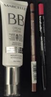 3 New Beauty Products- Marcelle Skin Enhancer Cream (Med to Dark), Annabelle Eyeliner (Bronze Age) & Lipliner (Dazzling Fushsia)
