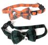 New 2 Pack Cat Collars, with Adjustable Breakaway Bowtie and Sliver Bell, for Small Dogs and Cats Neck 7.8"-10.2" - 2
