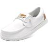 New Size 8 Women's STQ Canvas Lace up Loafers Orthopedic Comfotable Ultralight Boat Casual Shoes with Arch Support