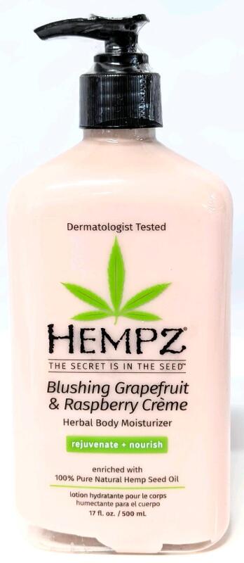 New Sealed HEMPZ Blushing Grapefruit & Raspberry Xreme Herbal Body Moisturizer