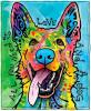 New Dawhud Direct Super Soft Fleece Throw Blanket "All You Need Is Love And A Dog"