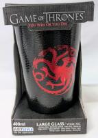 New Abystyle GAME OF THRONES Large Textured Glass : Targaryen