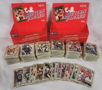 1990 Action Packed NFL Football Trading Card Singles , 300+ Trading Cards & Series 1 and Series 2 Box