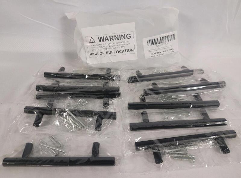 Twenty (20) New Euro Bar Cabinet Handles , Black .