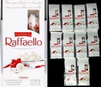[BB 04/2025] 10 New CONFETTERIA RAFFAELLO Coconut Almond Specialty; 10 Bags of Approx 8 Individually Wrapped Confections