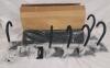 New - 9pc. Multi-Purpose Rail & Hook Track Wall Storage Kit , 48" Long .