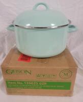 New Martha Stewart 6.4qt. Enamel on Steel Dutch Oven w/Lid .