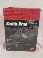 New Scotch-Brite Hand Pad Aluminum Oxide , Very Fine 7447 Pro . 64926 . 20 Pads