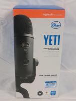 New Logitech BLUE Yeti Premium Multi-Pattern USB Microphone . Gaming , Streaming , Podcasting