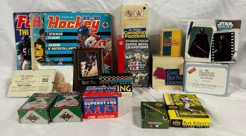 HUGE Assortment of Vintage Collectibles, Includes Hundreds of Sports Cards - See Photos