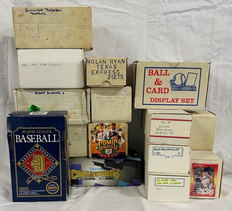 Huge Lot of 2000+ Vintage 1990&rsquo;s Assorted MLB Baseball Cards