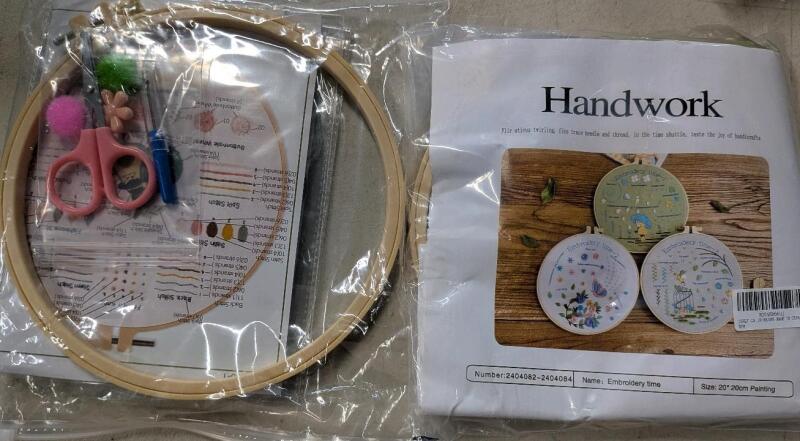 2 New Handwork Embroidery Kits.
