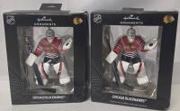 2 New NHL Chicago Blackhawks Hallmark Ornaments