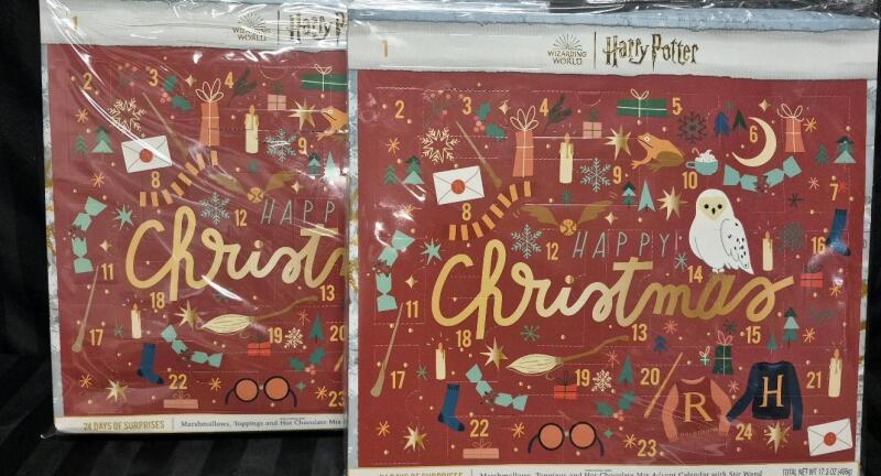 2 New Harry Potter Advent Calendars BB 09 30 2025