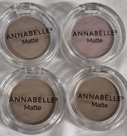 4 New Annabelle Matte Eyeshadow (Taupe & 3x Sand)
