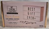 New Micro Rose Gold LED Cinema Lightbox