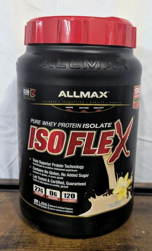 New: Allmax Whey Protein Powder - Vanilla Flavour EXP 2027