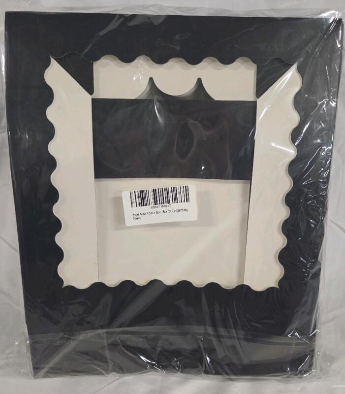 30 New Black Cookie/Pastry Boxes With Clear Windows