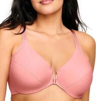 New Size 38D Women's GLAMORISE Plus Size Front Close Wonderwire Bra, Brandied Apricot