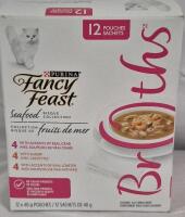 [BB AUG 2025] 12 New Pouches Purina Fancy Fest Seafood Cat Food