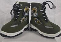New Kids Size 8 Dream Pair Boots with Velcro Patches