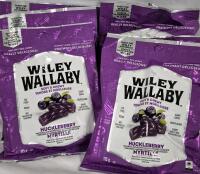 [EXP Dec 2025] 6 New Packs Wiley Wallaby Soft & Chewy Huckleberry Licorice