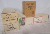 1988 - 1992 Topps , Fleer , UD Score & Leaf MLB Baseball Trading Card Sets . Five (5) Sets - All sets appear complete