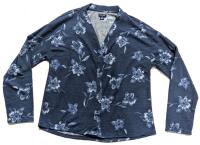 New Size LG Women's SPLENDID Long-Sleeve Button-Up Waffle Weave Top