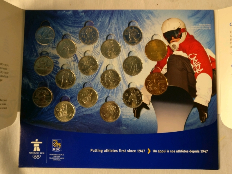 Vancouver 2010 Olympics Canadian Coin Set