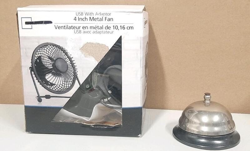 New USB 4" Metal Ran & Bell
