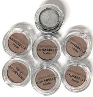 7 New ANNABELLE Eyeshadows : 6&times; Ultra Matte Finish (Sand) & &times; 6hr Hold (Silver)
