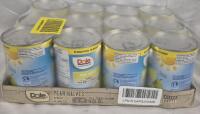 [BB 2025 03 25] 12 New Dole Pear Halves in Water Cans