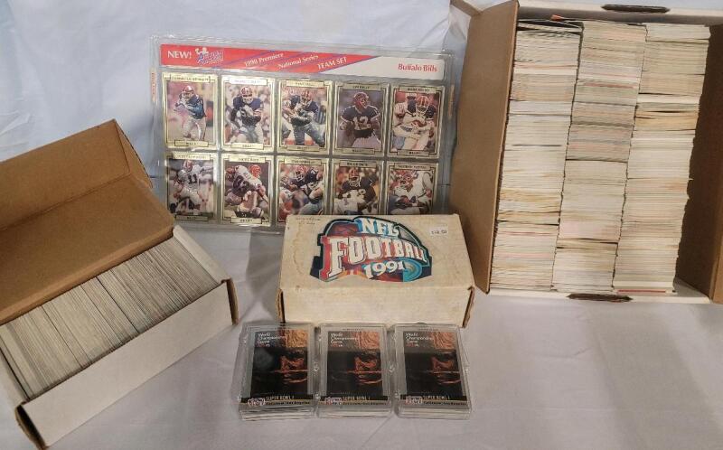 1990s NFL Football Trading Card Singles . Fleer , Upper Deck , Pro Set , Action Packed