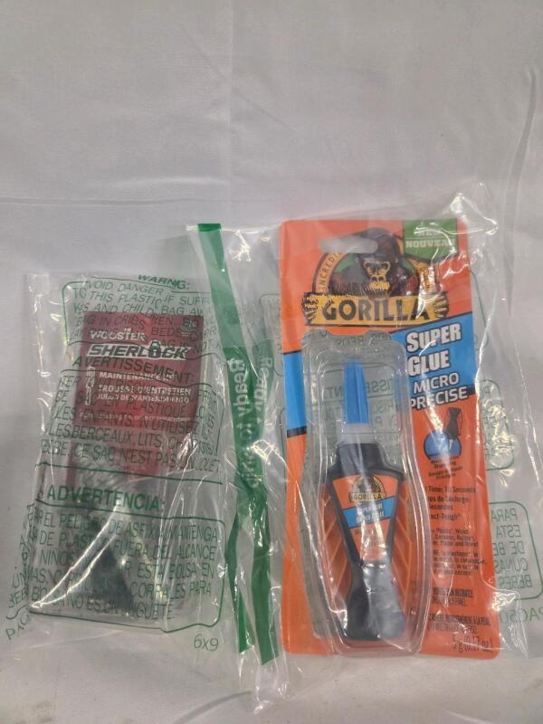 New Gorilla Super Glue & Wooster Sherlock Maintenance Kit