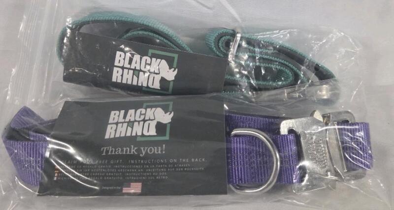 2 New Black Rhino Tactical Collar