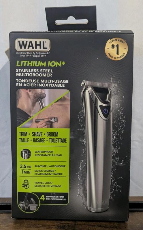 New: WAHL Lithium Ion+ Stainless Steel Multigroomer - Box Has Damage But Appears to Contain Everything