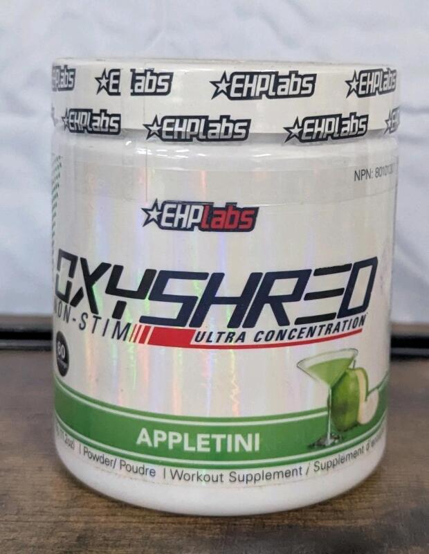 BB [01/May/2026] EHP Labs Oxyshrrd Non-Stim Pre Workout - Appletini Flavour - 318g